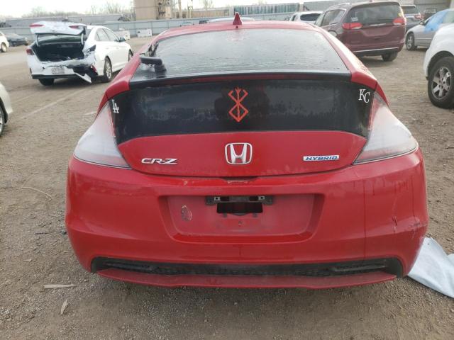 JHMZF1D69FS002805 - 2015 HONDA CR-Z EX RED photo 6