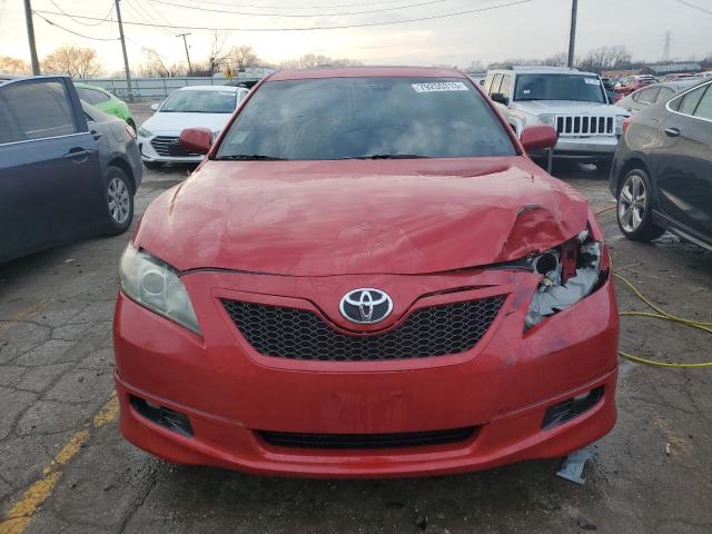 4T1BE46K07U127646 - 2007 TOYOTA CAMRY CE RED photo 5