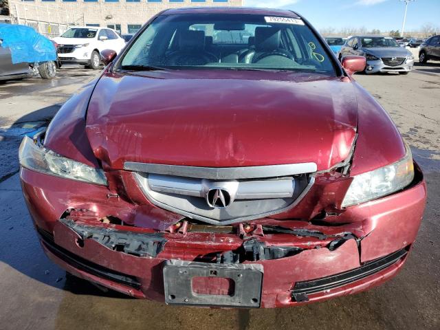 19UUA662X4A046690 - 2004 ACURA TL MAROON photo 5