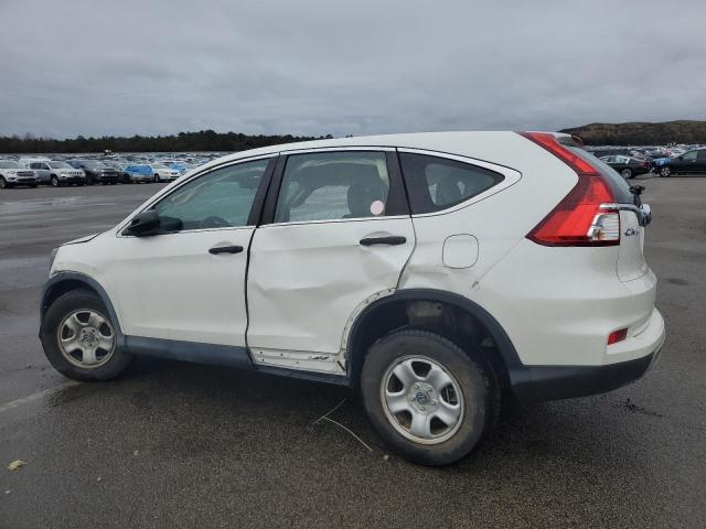 5J6RM4H34FL022537 - 2015 HONDA CR-V LX WHITE photo 2