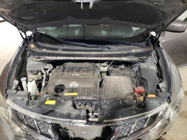 JN8AZ1MW5CW222005 - 2012 NISSAN MURANO S GRAY photo 11