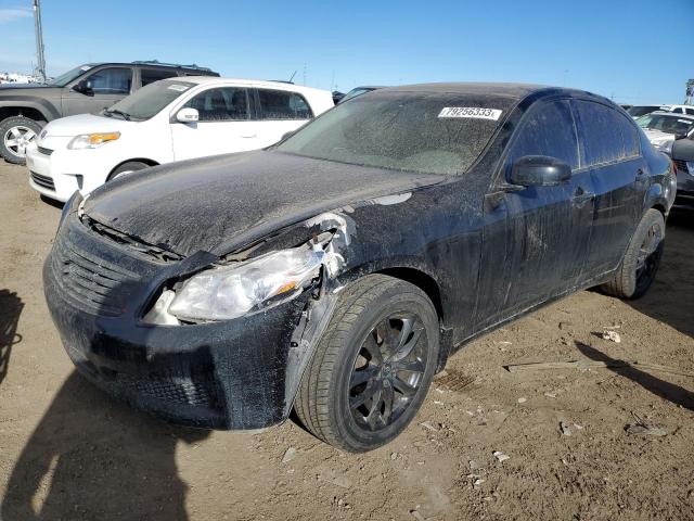 JNKBV61F08M279680 - 2008 INFINITI G35 BLACK photo 1