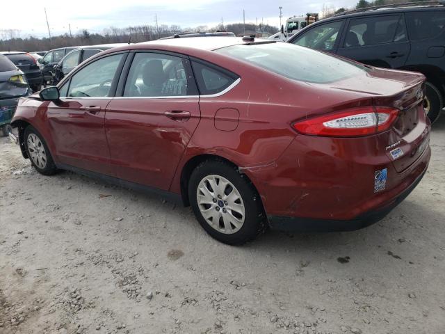 3FA6P0G73ER139612 - 2014 FORD FUSION S MAROON photo 2