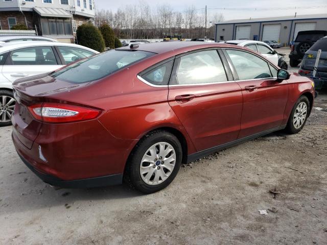 3FA6P0G73ER139612 - 2014 FORD FUSION S MAROON photo 3