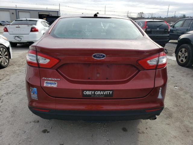 3FA6P0G73ER139612 - 2014 FORD FUSION S MAROON photo 6