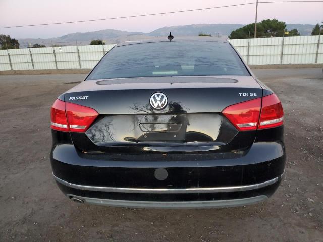 1VWBN7A35CC046077 - 2012 VOLKSWAGEN PASSAT SE BLACK photo 6