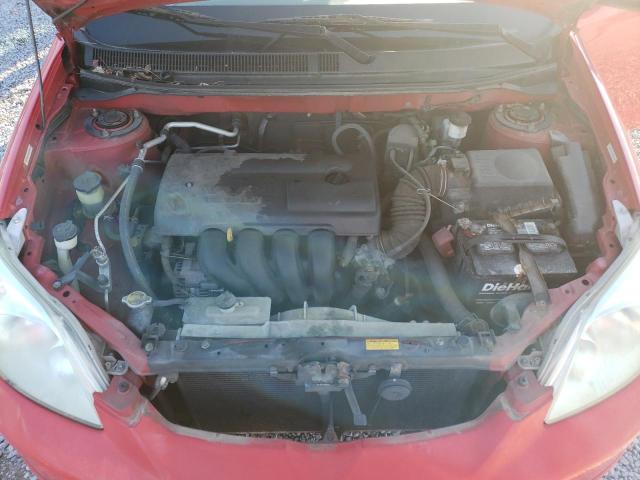 2T1KR32E43C135730 - 2003 TOYOTA COROLLA MA XR RED photo 11