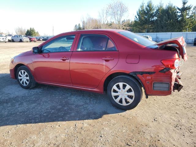 2T1BU4EE5DC008373 - 2013 TOYOTA COROLLA BASE RED photo 2