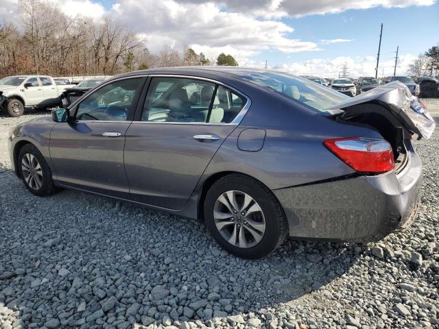 1HGCR2F30EA072335 - 2014 HONDA ACCORD LX GRAY photo 2