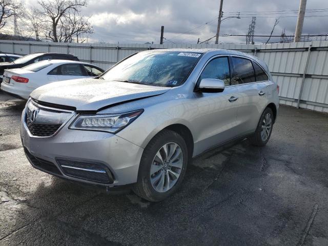 5FRYD4H42EB023082 - 2014 ACURA MDX TECHNOLOGY SILVER photo 1