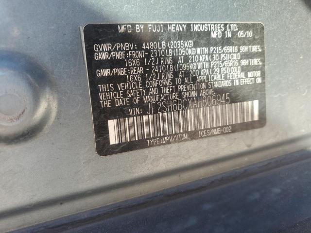 JF2SH6BCXAH806945 - 2010 SUBARU FORESTER XS Grün Foto 14