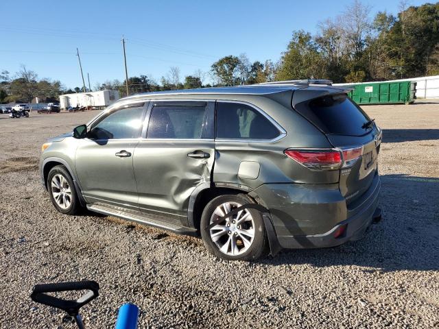 5TDJKRFH5FS080255 - 2015 TOYOTA HIGHLANDER XLE GREEN photo 2