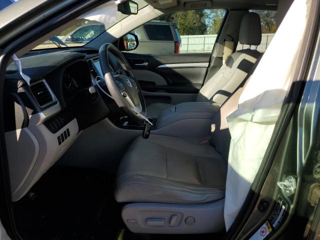 5TDJKRFH5FS080255 - 2015 TOYOTA HIGHLANDER XLE GREEN photo 7