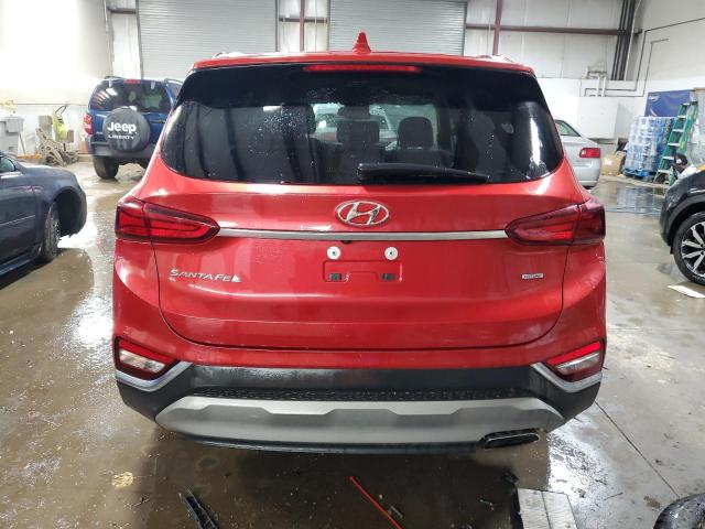 5NMS3CAD2KH136703 - 2019 HYUNDAI SANTA FE SEL RED photo 6