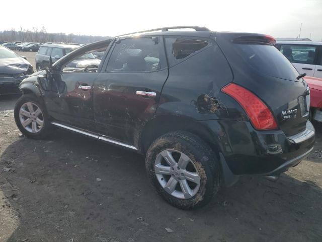 JN8AZ08T07W502270 - 2007 NISSAN MURANO SL BLACK photo 2