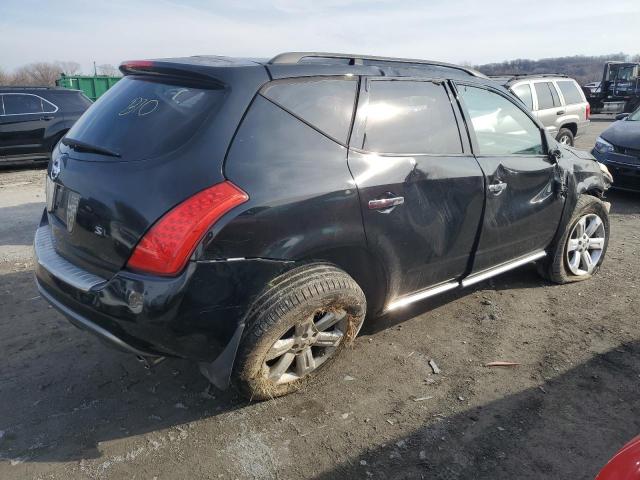 JN8AZ08T07W502270 - 2007 NISSAN MURANO SL BLACK photo 3