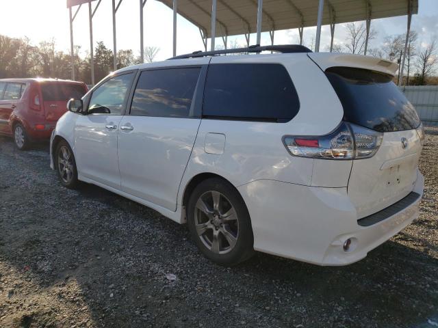 5TDXZ3DCXHS802753 - 2017 TOYOTA SIENNA SE WHITE photo 2