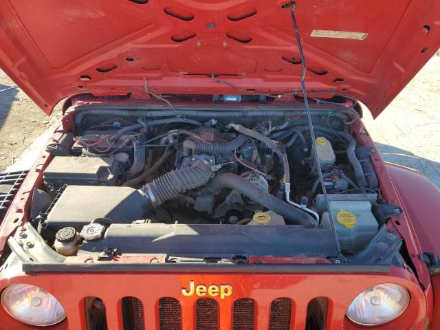 1J4AA5D17AL162137 - 2010 JEEP WRANGLER SAHARA RED photo 11