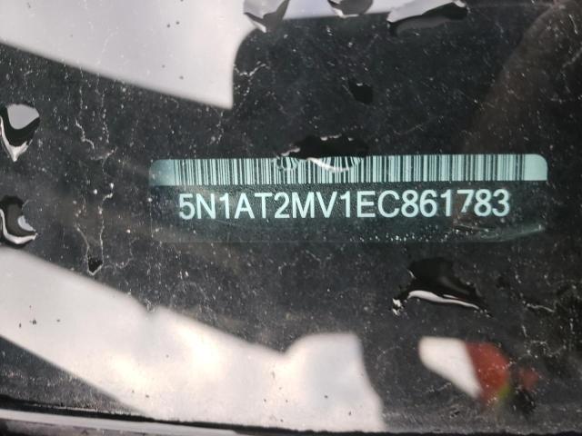 5N1AT2MV1EC861783 - 2014 NISSAN ROGUE S GRAY photo 12