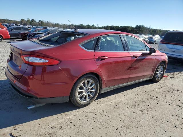 3FA6P0G79FR210944 - 2015 FORD FUSION S MAROON photo 3