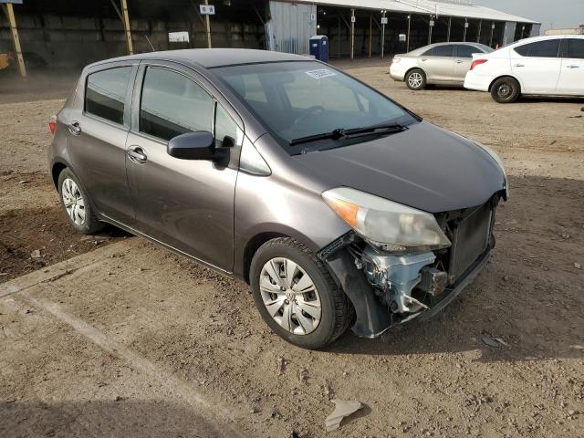 JTDKTUD38CD520343 - 2012 TOYOTA YARIS GRAY photo 4