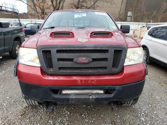 1FTPW14V17FA21648 - 2007 FORD F150 SUPERCREW RED photo 5