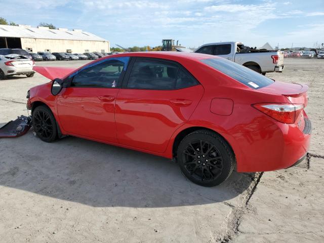 2T1BURHE7GC565119 - 2016 TOYOTA COROLLA L RED photo 2