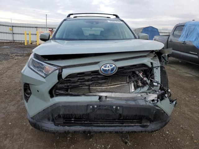 4T3B6RFV5MU053163 - 2021 TOYOTA RAV4 XLE PREMIUM SILVER photo 5