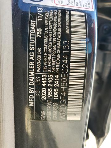 WDDGF4HB0EG244133 - 2014 MERCEDES-BENZ C 250 CHARCOAL photo 12