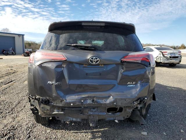 JTMRFREVXHJ129156 - 2017 TOYOTA RAV4 XLE GRAY photo 6