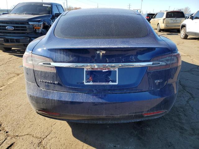 5YJSA1E21GF160549 - 2016 TESLA MODEL S BLUE photo 6