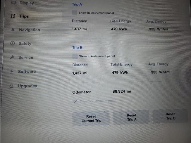 5YJSA1E21GF160549 - 2016 TESLA MODEL S BLUE photo 9