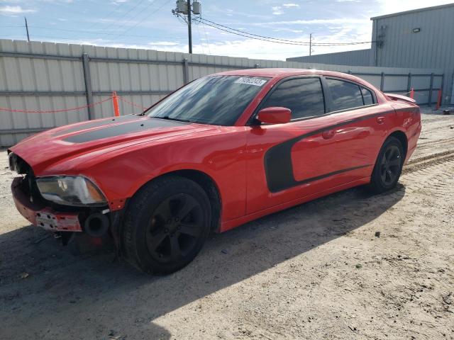 2C3CDXBG3EH354039 - 2014 DODGE CHARGER SE RED photo 1