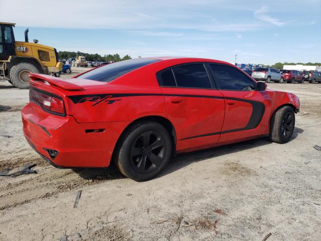 2C3CDXBG3EH354039 - 2014 DODGE CHARGER SE RED photo 3