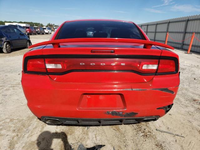 2C3CDXBG3EH354039 - 2014 DODGE CHARGER SE RED photo 6