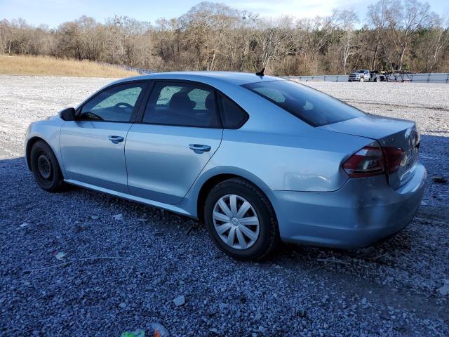 1VWAP7A34CC058789 - 2012 VOLKSWAGEN PASSAT S BLUE photo 2