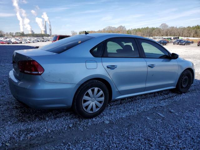 1VWAP7A34CC058789 - 2012 VOLKSWAGEN PASSAT S BLUE photo 3