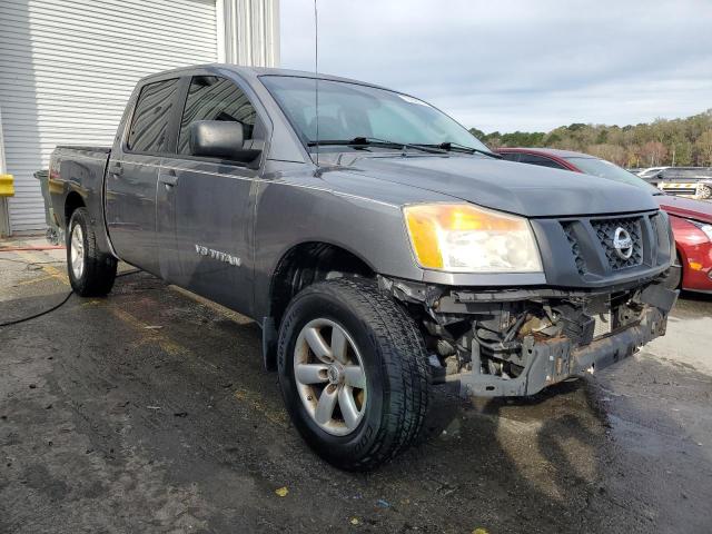 1N6AA0EJ7EN501302 - 2014 NISSAN TITAN S GRAY photo 4