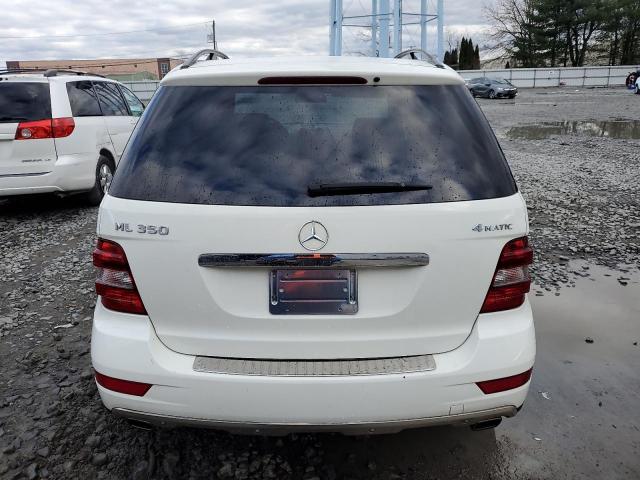 4JGBB8GB6BA671321 - 2011 MERCEDES-BENZ ML 350 4MATIC WHITE photo 6