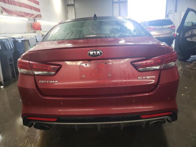 5XXGW4L25GG087033 - 2016 KIA OPTIMA SX RED photo 6