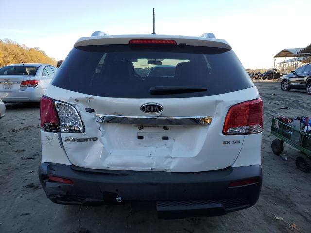 5XYKU4A20BG043352 - 2011 KIA SORENTO EX WHITE photo 6