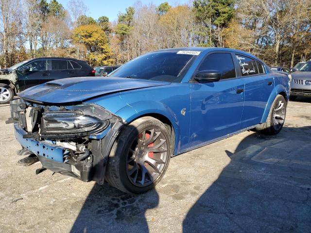 2C3CDXL95LH244011 - 2020 DODGE CHARGER SRT HELLCAT BLUE photo 1