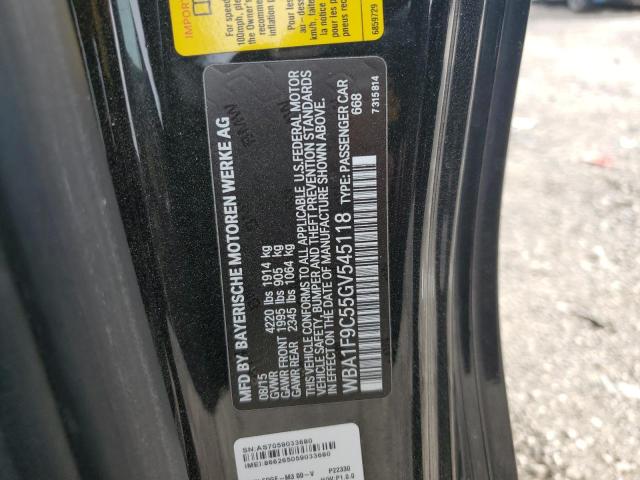 WBA1F9C55GV545118 - 2016 BMW 228 I SULEV BLACK photo 12