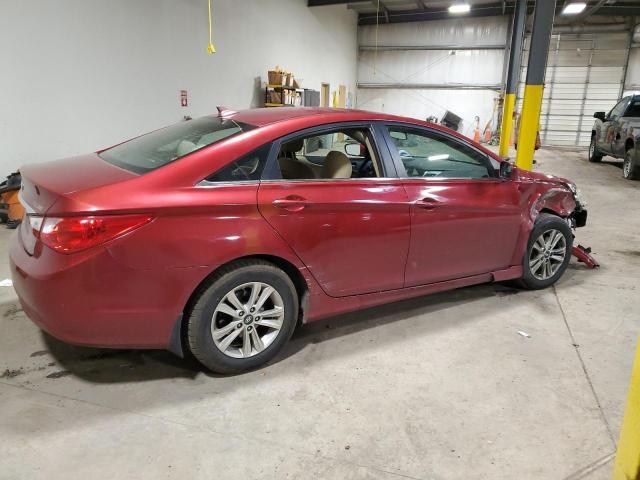 5NPEB4AC1BH237201 - 2011 HYUNDAI SONATA GLS RED photo 3