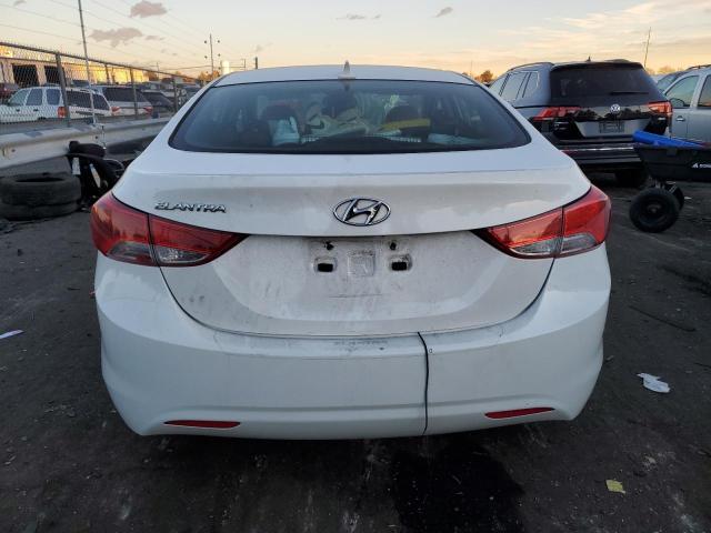 5NPDH4AEXDH174498 - 2013 HYUNDAI ELANTRA GLS WHITE photo 6