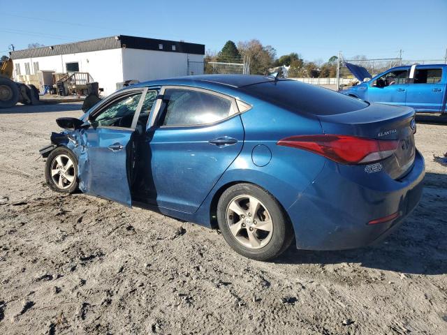 KMHDH4AE0EU196044 - 2014 HYUNDAI ELANTRA SE BLUE photo 2