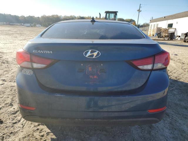 KMHDH4AE0EU196044 - 2014 HYUNDAI ELANTRA SE BLUE photo 6