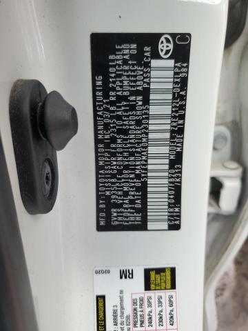 5YFEPMAE0MP230135 - 2021 TOYOTA COROLLA LE WHITE photo 12