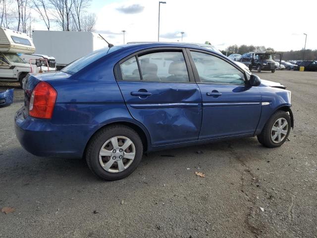 KMHCN46C37U086202 - 2007 HYUNDAI ACCENT GLS BLUE photo 3