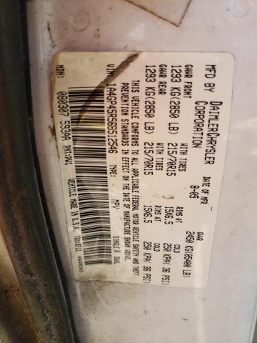 1A4GP45R56B512546 - 2006 CHRYSLER TOWN & COU თეთრი ფოტო 13